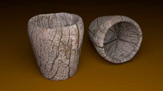 wooden cup 3D 모델 .c4d .max .obj .3ds .fbx .stl .blend 