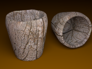 wooden cup Modelo 3D
