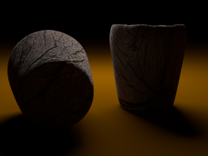 wooden cup 3D 모델