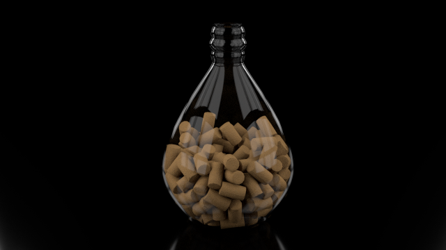 bottle and cork 3D मॉडल .c4d .max .obj .3ds .fbx .stl .blend 