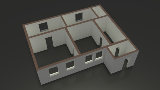 house 3D 모델 .c4d .max .obj .3ds .fbx .stl .blend 