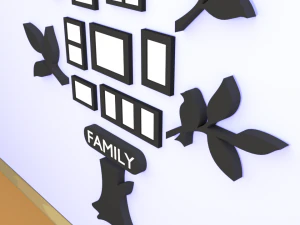 photoframe family tree 3D Model