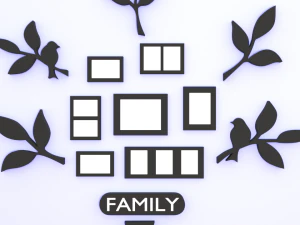 photoframe family tree 3D Model