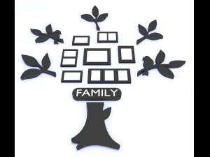 photoframe family tree 3D मॉडल