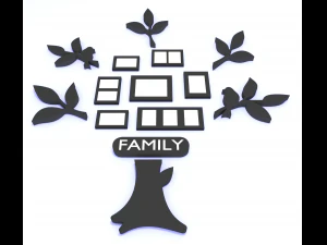 photoframe family tree 3D Model