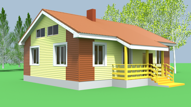 house Model 3D .c4d .max .obj .3ds .fbx .stl .blend 