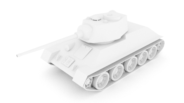 tank t 34-85 3D-Modell .c4d .max .obj .3ds .fbx .stl .blend 