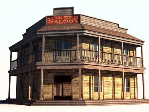 wild west saloon 3D Модель