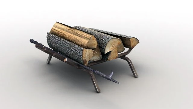 firewood storage rack 3D Model .c4d .max .obj .3ds .fbx .stl .blend 