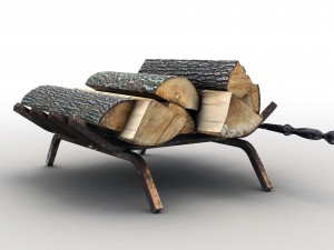 firewood storage rack 3D Model