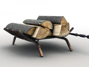 firewood storage rack 3D Model