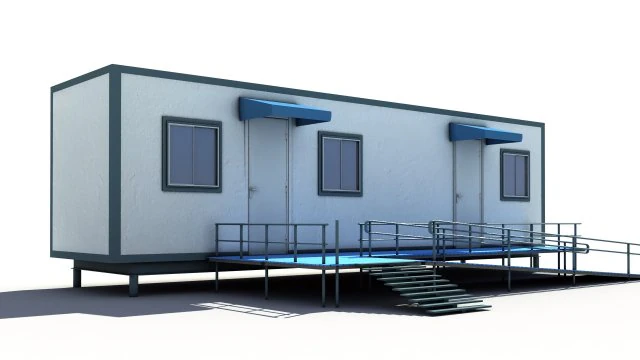 Mobile office 3D Model .c4d .max .obj .3ds .fbx .stl .blend 