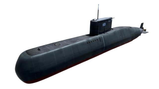preveze class submarine 209 type 1400 Model 3D .c4d .max .obj .3ds .fbx .stl .blend 