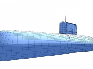 preveze class submarine 209 type 1400 Model 3D