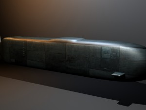 military mini sub 3Dモデル