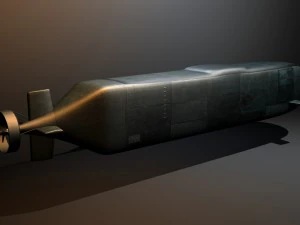 military mini sub 3D Model