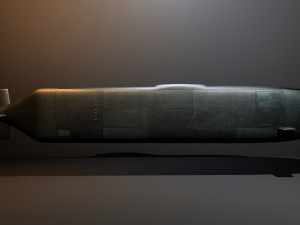 military mini sub 3D 模型