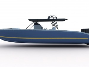 midnight express powerboat Modèle 3D