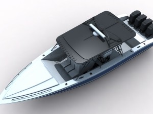 midnight express powerboat Modèle 3D