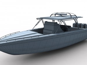 midnight express powerboat Modèle 3D