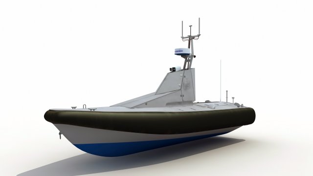 homeland security unmanned patrol boat Model 3D .c4d .max .obj .3ds .fbx .stl .blend 