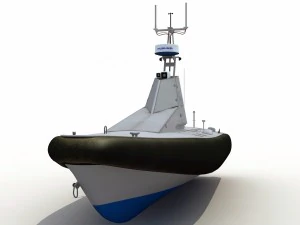 homeland security unmanned patrol boat 3D Model