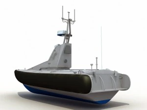 homeland security unmanned patrol boat 3D Model