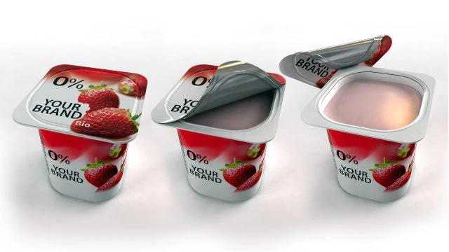 Openable yogurt cup 3D Model .c4d .max .obj .3ds .fbx .stl .blend