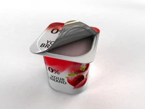 Openable yogurt cup 3D Model