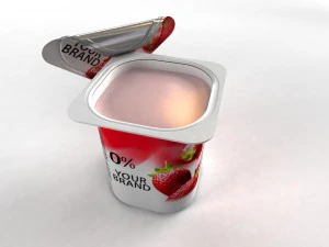 Openable yogurt cup 3D Model