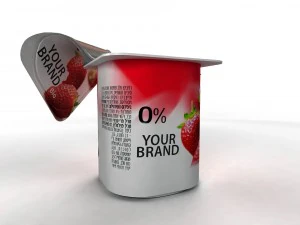Openable yogurt cup 3D Model