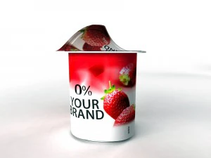 Openable yogurt cup 3D Model