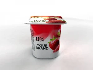 Openable yogurt cup 3D Model