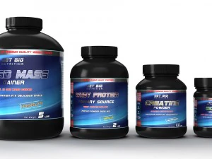 nutrition supplements pack 3D Model