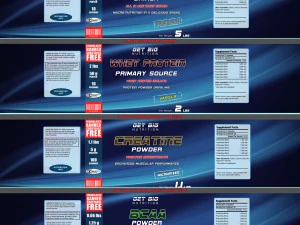 nutrition supplements pack 3D Model