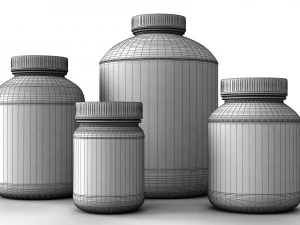 nutrition supplements pack 3D Model
