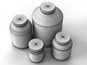 nutrition supplements pack 3D Model