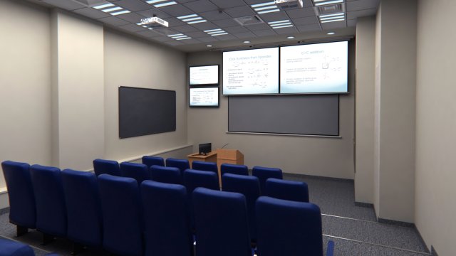 presentation room - auditorium 3D Model .c4d .max .obj .3ds .fbx .stl .blend 