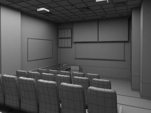 presentation room - auditorium 3D Model