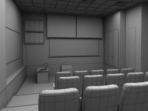 presentation room - auditorium 3D Model