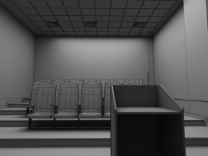 presentation room - auditorium 3D Model