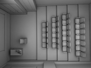 presentation room - auditorium 3D Model