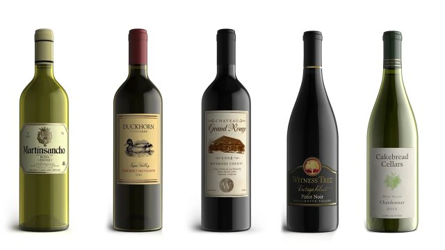 wine bottles collection 3D Model .c4d .max .obj .3ds .fbx .stl .blend 