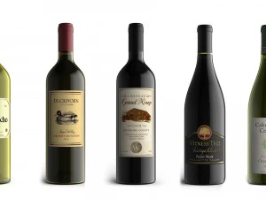 wine bottles collection 3D Model