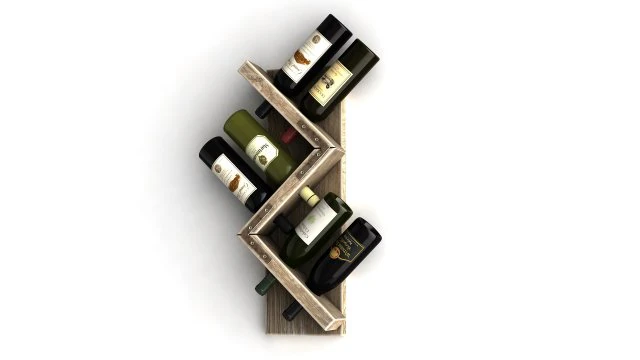 wine rack 1 3D Model .c4d .max .obj .3ds .fbx .stl .blend 