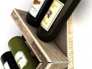 wine rack 1 3D Model