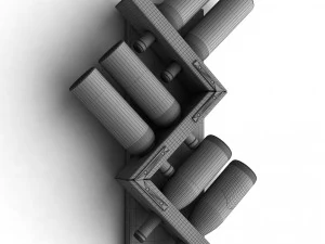 wine rack 1 3D Model