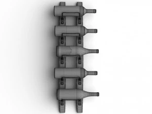 wine rack 2 3D Model