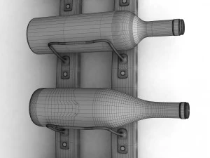wine rack 2 3D Model