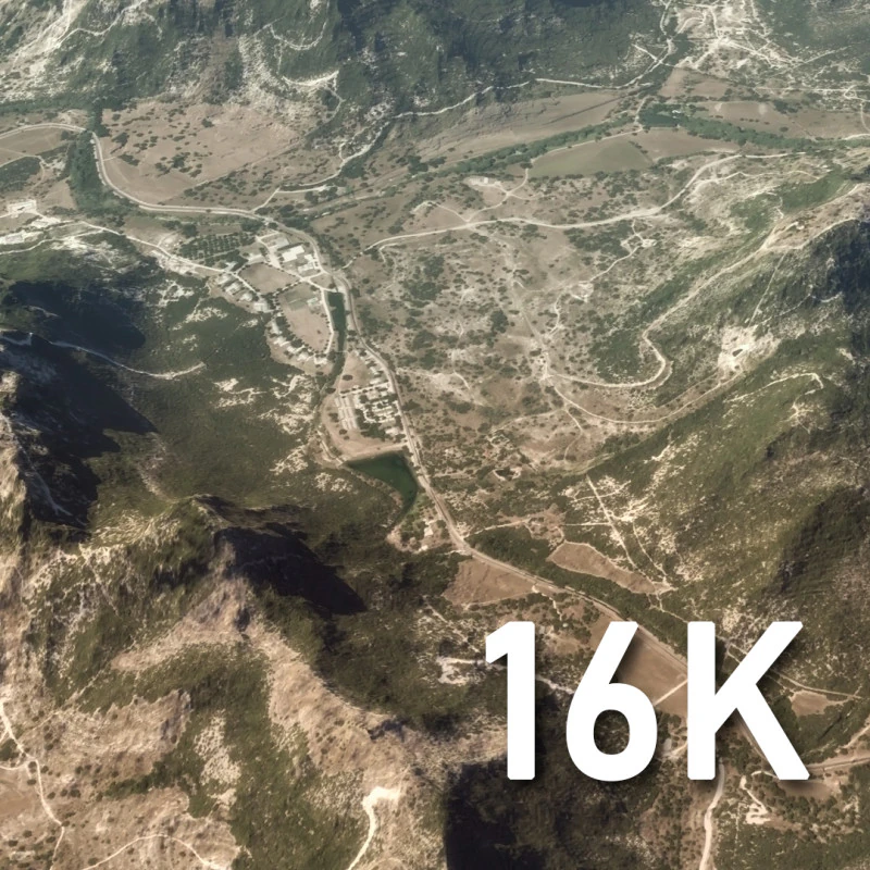 Large Terrain 3D Model .c4d .max .obj .3ds .fbx .stl .blend 